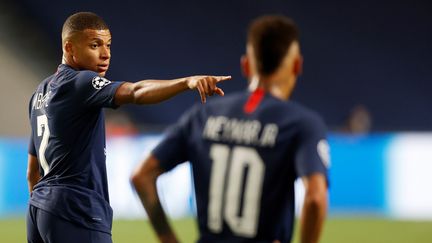 L'attaquant du PSG Kylian Mbappé lors de la finale de la Ligue des champions face au Bayern Muncih au stade de la Luz de Lisbonne, le 23 août 2020. (MATTHEW CHILDS / POOL)