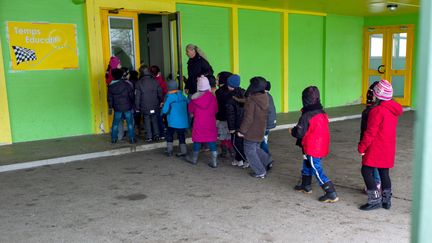 Dans le groupe scolaire Brossolette, le 15 f&eacute;vrier 2013 &agrave; Mulhouse (Haut-Rhin).&nbsp; (SEBASTIEN BOZON / AFP)