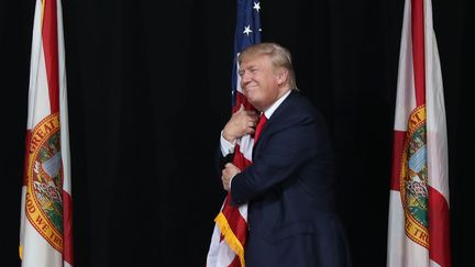 Donald Trump, le 24 octobre à Tampa (Floride). (JOE RAEDLE / GETTY IMAGES NORTH AMERICA)