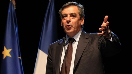 Fran&ccedil;ois Fillon, d&eacute;put&eacute; UMP de Paris, lors d'un discours &agrave; Nice (Alpes-Maritimes), le 13 septembre 2013. (JEAN CHRISTOPHE MAGNENET / AFP)