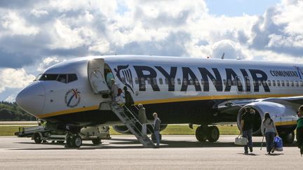 Un Boeing 737 appartenant &agrave; Ryanair, &agrave; G&ouml;teborg (Su&egrave;de), le 19 f&eacute;vrier 2013. (STEPHANE FRANCES / ONLY WORLD / AFP)