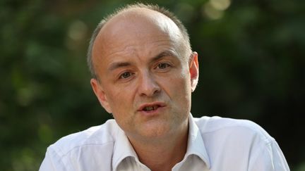 Dominic Cummings, conseiller du Premier ministre britannique, lors d'une conférence de presse, à Londres (Royaume-Uni), le 25 mai 2020. (JONATHAN BRADY / AFP)