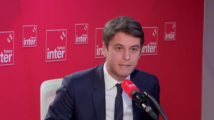 Gabriel Attal, le ministre des Comptes publics&nbsp;le 23 novembre&nbsp;2022 sur France Inter. (FRANCEINTER / RADIO FRANCE)