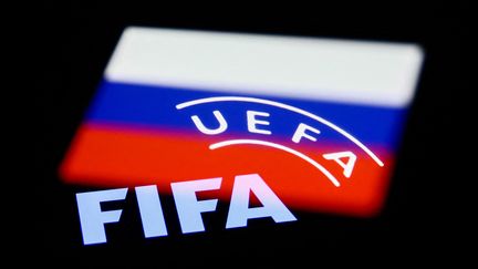 L'équipe russe demeure exclue des barrages qualficatifs pour le Mondial 2022 de football, après la décision du TAS, le 18 mars 2022. (JAKUB PORZYCKI / NURPHOTO / AFP)