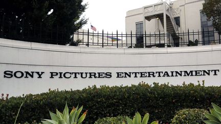 Le si&egrave;ge de Sony Pictures Entertainment, la division de Sony consacr&eacute;e au cin&eacute;ma, le 2 d&eacute;cembre 2014 &agrave; Culver City (Californie). (NICK UT / AP / SIPA )