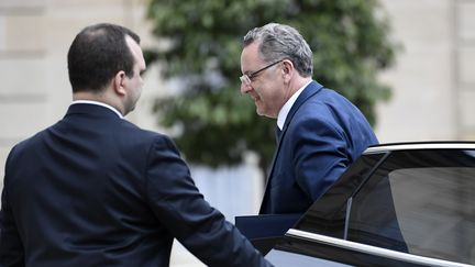 Richard Ferrand, ministre de la Cohésion des territoires, le 24 mai 2017, à l'Elysée, à Paris. (STEPHANE DE SAKUTIN / AFP)