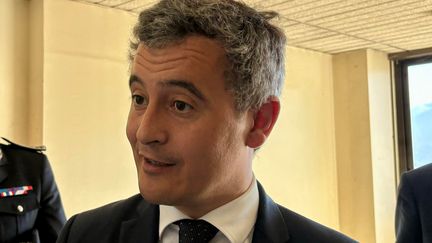 Gérald Darmanin, le ministre de l'Intérieur, le 22 mars 2024. (JULIEN BALIDAS / RADIO FRANCE)