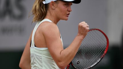 Fiona Ferro lors de Roland-Garros 2018. (ERIC FEFERBERG / AFP)