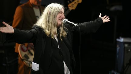 Patti Smith au Trianon à Paris pour un concert-débat sur le climat (4 décembre 2015)
 (Martin Bureau / AFP)