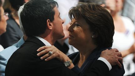 &nbsp; (Manuel Valls et Martine Aubry auront bien l'occasion de s'embrasser jeudi à Lille  © MaxPPP)