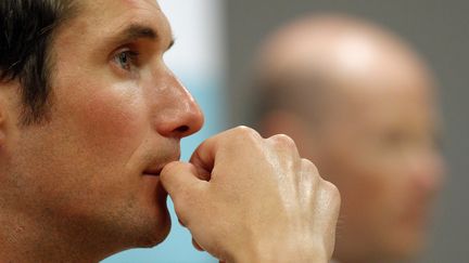 Frank Schleck le 28 juin 2012. (STEPHANE MAHE / REUTERS)