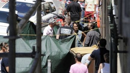 Marseille, le lieu où Souhel Hanna-Elias, une figure du milieu, a été abattu le 29 juillet 2011 (AFP / Anne-Christine Poujoulat)