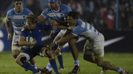 Baptiste Serin lors du match test contre l'Argentine, le 19 juin (JUAN MABROMATA / AFP)