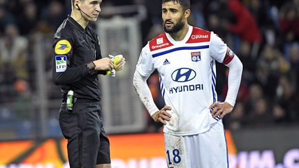 Nabil Fekir, lors du match Montpellier-Lyon (PHOTO ST?PHANE GUIOCHON / MAXPPP)