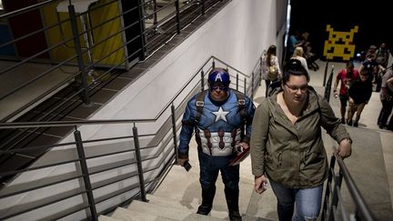 Batman, Wonder Woman, Iron Man, Hulk… les super héros n’ont pas manqué à l’appel.
 (Marco Longari / AFP)