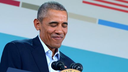 Le président des Etats-Unis, Barack Obama, lors d'une conférence de presse, à l'issue d'un sommet de l'Association des nations du Sud-Est asiatique, le 16 février 2016, en Californie. (MANDEL NGAN / AFP)