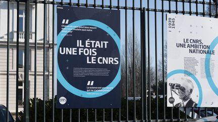 Le Pavillon Bellevue du CNRS, bâtiment historique la recherche publique, le 14 février 2023, à Meudon (Ile-de-France). (MAGALI COHEN / HANS LUCAS / AFP)