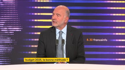 Pierre Moscovici, sur franceinfo, le 11 octobre 2024. (FRANCEINFO / RADIOFRANCE)