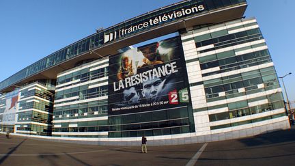 Le si&egrave;ge de France T&eacute;l&eacute;visions, &agrave; Paris. (JEAN AYISSI / AFP)