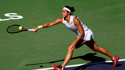 Caroline Garcia lors du tournoi d'Indian Wells le 11 mars 2022. (CLIVE BRUNSKILL / GETTY IMAGES NORTH AMERICA)