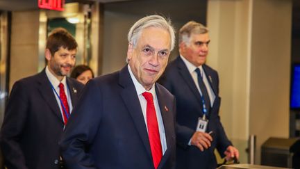 L'ancien président chilien Sebastian Piñera, le 24 septembre 2019. (VANESSA CARVALHO / BRAZIL PHOTO PRESS / AFP)