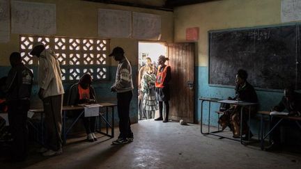 Lusaka (Zambie) le 11 août 2016. Scène de vote 


 (GIANLUIGI GUERCIA / AFP)