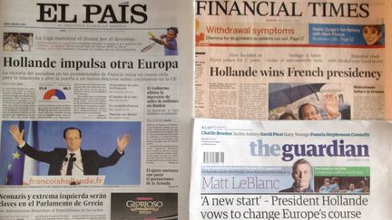 Fran&ccedil;ois Hollande est &agrave; la une de la presse europ&eacute;enne, le 7 mai 2012. (FTVI)