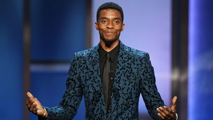 L'acteur américain Chadwick Boseman lors du 47e gala AFI, à Hollywood (Californie, Etats-Unis), le 6 juin 2019. (KEVIN WINTER / GETTY IMAGES NORTH AMERICA / AFP)