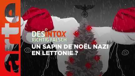 Désintox. Non, il n'y a pas de sapin de Noël nazi en Lettonie (ARTE/2P2L)