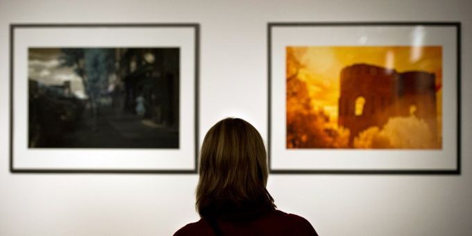 Des photos de Lou Reed exposées à Francfort en 2012
 (Nicolas Armer/ AFP)