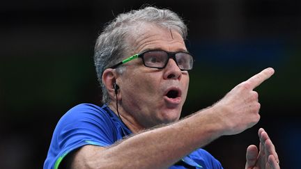 Bernardo Rezende, sélectionneur du Brésil lors des Jeux olympiques de Rio, en 2016. (KIRILL KUDRYAVTSEV / AFP)