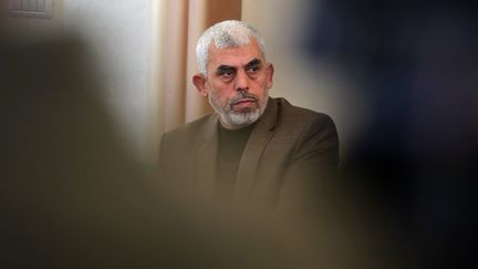 L'ex chef du Hamas, Yahya Sinouar, en février 2017. (SAID KHATIB / AFP)