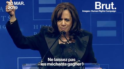 La sénatrice Kamala Harris est candidate à l'investiture démocrate. Ce 30 mars, elle a délivré un message de tolérance. Poignant.