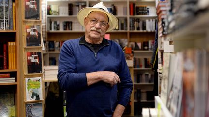 L'écrivain norvégien Gert Nygårdshaug à la librairie Critic rue Hoche à Rennes, en 2015. (MARC OLLIVIER / MAXPPP)