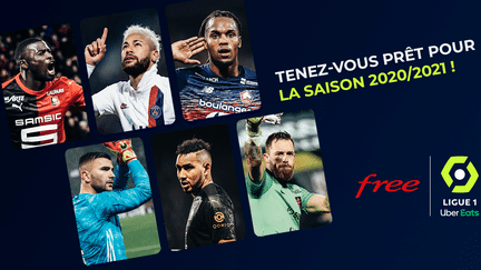 L'affiche de promotion de l'application "Free Ligue 1"