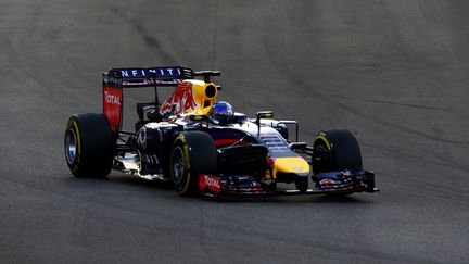 Le pilote allemand de l'&eacute;curie Red Bull Sebastian Vettel, le 23 novembre 2014 lors du Grand Prix d'Abou Dhabi (Emirats&nbsp;Arabes Unis). (TOM GANDOLFINI / AFP)