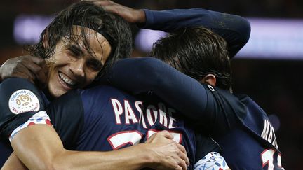 Pastore félicité par ses coéquipiers du PSG   (YOAN VALAT / EPA)