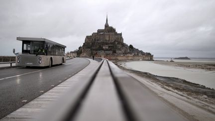 Le Mont Saint Michel ce 12 décembre 2014
 (CHARLY TRIBALLEAU / AFP)