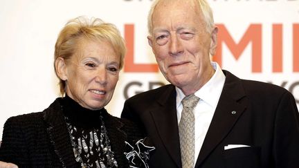 Max von Sydow et son épouse lors de l&#039;inauguration du Festival
 (FAYOLLE PASCAL/SIPA)