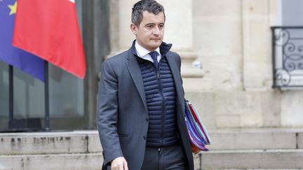 Gérald Darmanin, ministre de l'Action et des comptes publics, à la sortie du conseil des ministres à l'Elysée, le 23 janvier 2019. (LEON TANGUY / MAXPPP)