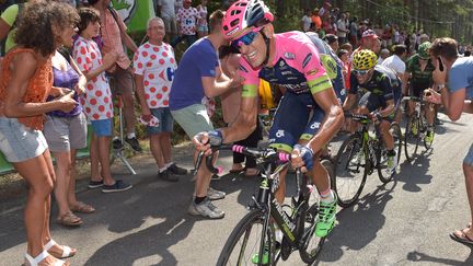 Ruban Plaza Molina (Lampre-Merida) en plein effort (?FRANCIS NICOLAS/MAXPPP / MAXPPP)