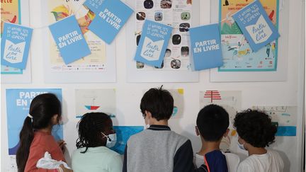 Des enfants lors de l'inauguration de "Partir en Livre". (BEAUX YEUX / CNL)