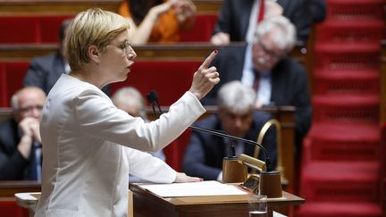 Clémentine Autain, députée LFI à l'Assemblée nationale, en juin 2023. (LUDOVIC MARIN / AFP)