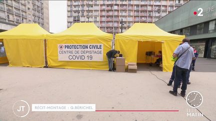 Un centre de dépistage à Rennes. (France 2)