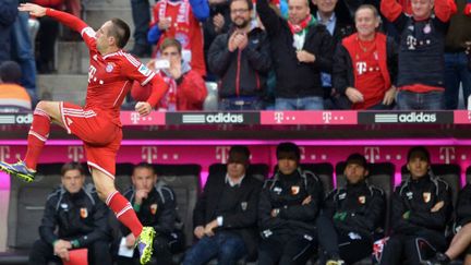 Franck Ribéry a une nouvelle fois fait les malheurs de ses adversaires.  (PETER KNEFFEL / DPA)