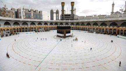 Le centre de la grande mosquée de La Mecque, en Arabie Saoudite, le 28 juillet 2020. (AFP)