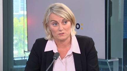 Stéphanie Rist, députée Renaissance et rapporteure générale du budget de la Sécurité sociale, était l'invitée de franceinfo, le 28 septembre 2022. (FRANCEINFO / RADIO FRANCE)