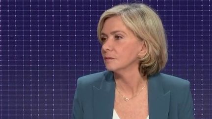 Valérie Pécresse, candidate LR à l'élection présidentielle, était l'invitée des "matins présidentiels" le lundi 10 janvier 2022. (FRANCEINFO / RADIOFRANCE)