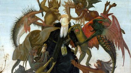 Michel-Ange, "Le Tourment de Saint Antoine", d'apr&egrave;s Martin Schongauer,&nbsp;vers 1487-1488. (DR)