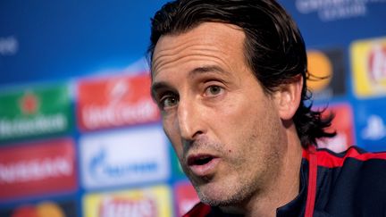 L'entraîneur du PSG Unai Emery (NIKOLAY DOYCHINOV / AFP)